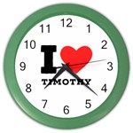 I love timothy Color Wall Clock Front