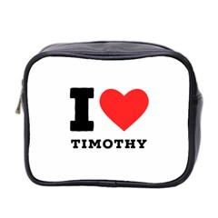 I Love Timothy Mini Toiletries Bag (two Sides) by ilovewhateva