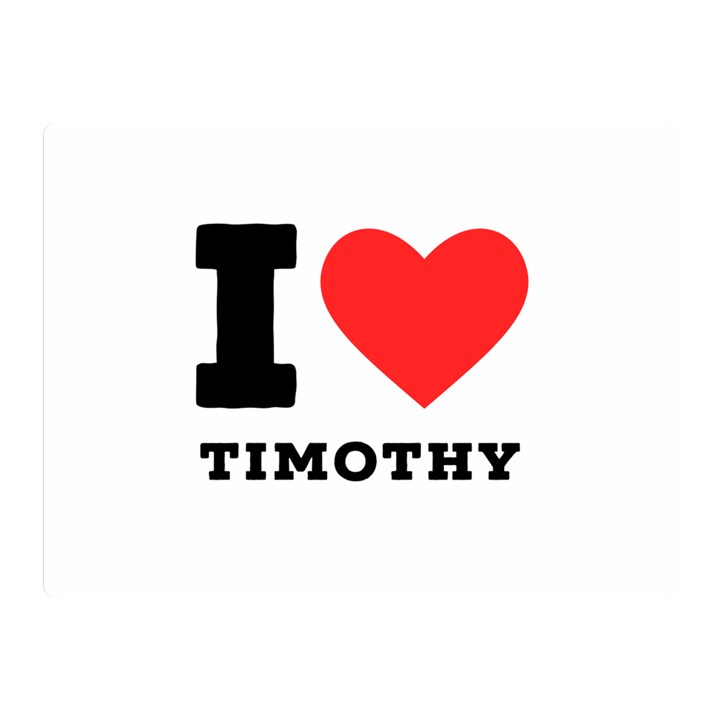 I love timothy Two Sides Premium Plush Fleece Blanket (Mini)