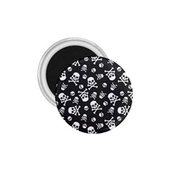 Skull-crossbones-seamless-pattern-holiday-halloween-wallpaper-wrapping-packing-backdrop 1 75  Magnets by Ravend