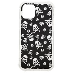 Skull-crossbones-seamless-pattern-holiday-halloween-wallpaper-wrapping-packing-backdrop Iphone 12 Mini Tpu Uv Print Case	 by Ravend