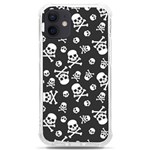 Skull-crossbones-seamless-pattern-holiday-halloween-wallpaper-wrapping-packing-backdrop iPhone 12 mini TPU UV Print Case	 Front