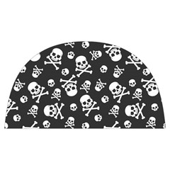 Skull-crossbones-seamless-pattern-holiday-halloween-wallpaper-wrapping-packing-backdrop Anti Scalding Pot Cap by Ravend