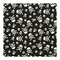 Skull-crossbones-seamless-pattern-holiday-halloween-wallpaper-wrapping-packing-backdrop Banner And Sign 3  X 3  by Ravend