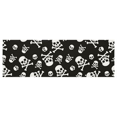 Skull-crossbones-seamless-pattern-holiday-halloween-wallpaper-wrapping-packing-backdrop Banner And Sign 12  X 4  by Ravend