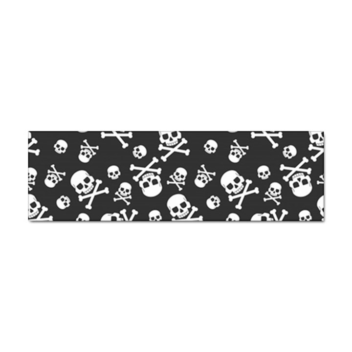 Skull-crossbones-seamless-pattern-holiday-halloween-wallpaper-wrapping-packing-backdrop Sticker Bumper (10 pack)