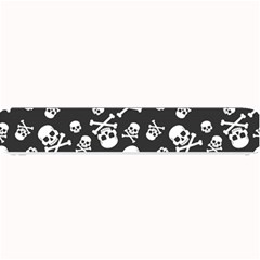 Skull-crossbones-seamless-pattern-holiday-halloween-wallpaper-wrapping-packing-backdrop Small Bar Mat by Ravend