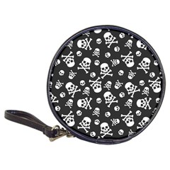 Skull-crossbones-seamless-pattern-holiday-halloween-wallpaper-wrapping-packing-backdrop Classic 20-cd Wallets by Ravend