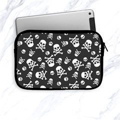 Skull-crossbones-seamless-pattern-holiday-halloween-wallpaper-wrapping-packing-backdrop Apple Ipad Mini Zipper Cases by Ravend