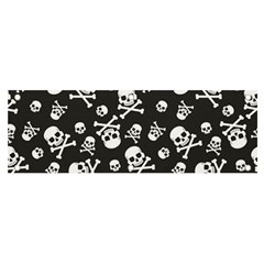 Skull-crossbones-seamless-pattern-holiday-halloween-wallpaper-wrapping-packing-backdrop Banner And Sign 6  X 2  by Ravend