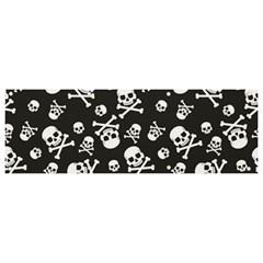 Skull-crossbones-seamless-pattern-holiday-halloween-wallpaper-wrapping-packing-backdrop Banner And Sign 9  X 3  by Ravend