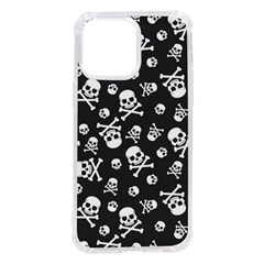 Skull-crossbones-seamless-pattern-holiday-halloween-wallpaper-wrapping-packing-backdrop Iphone 14 Pro Max Tpu Uv Print Case by Ravend