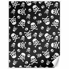 Skull Crossbones Seamless Pattern Holiday-halloween-wallpaper Wrapping Packing Backdrop Canvas 18  X 24  by Ravend