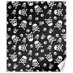 Skull Crossbones Seamless Pattern Holiday-halloween-wallpaper Wrapping Packing Backdrop Canvas 20  X 24  by Ravend