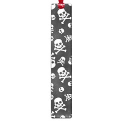 Skull Crossbones Seamless Pattern Holiday-halloween-wallpaper Wrapping Packing Backdrop Large Book Marks by Ravend