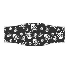 Skull Crossbones Seamless Pattern Holiday-halloween-wallpaper Wrapping Packing Backdrop Stretchable Headband by Ravend