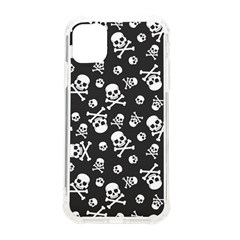 Skull Crossbones Seamless Pattern Holiday-halloween-wallpaper Wrapping Packing Backdrop Iphone 11 Tpu Uv Print Case by Ravend