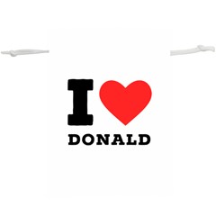 I Love Donald Lightweight Drawstring Pouch (xl) by ilovewhateva