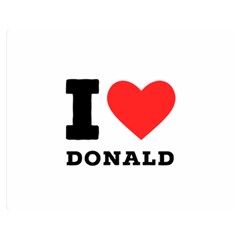 I Love Donald Premium Plush Fleece Blanket (medium)