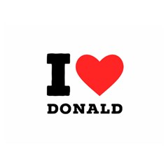 I Love Donald Premium Plush Fleece Blanket (extra Small)