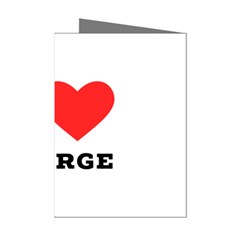 I Love George Mini Greeting Cards (pkg Of 8) by ilovewhateva