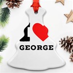 I love george Christmas Tree Ornament (Two Sides) Front