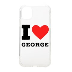 I Love George Iphone 11 Tpu Uv Print Case by ilovewhateva