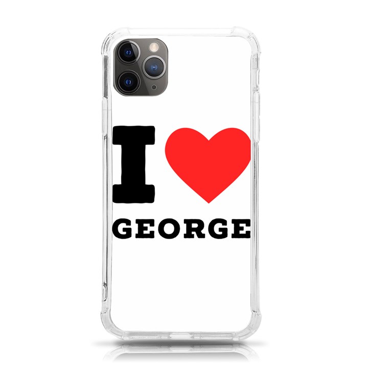 I love george iPhone 11 Pro Max 6.5 Inch TPU UV Print Case