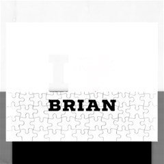 I Love Brian Rectangular Jigsaw Puzzl by ilovewhateva