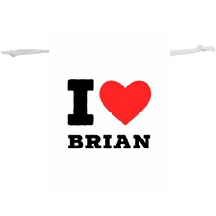 I Love Brian Lightweight Drawstring Pouch (xl) by ilovewhateva