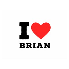 I Love Brian Two Sides Premium Plush Fleece Blanket (extra Small)