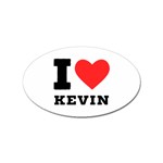 I love kevin Sticker Oval (10 pack) Front