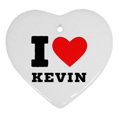 I Love Kevin Heart Ornament (two Sides) by ilovewhateva