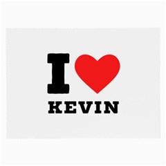 I Love Kevin Large Glasses Cloth (2 Sides) by ilovewhateva