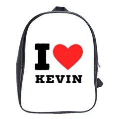 I Love Kevin School Bag (large) by ilovewhateva