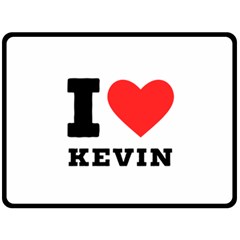 I Love Kevin Fleece Blanket (large) by ilovewhateva