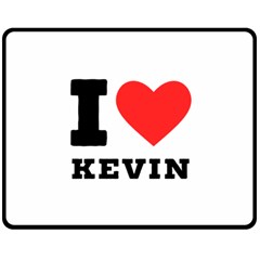 I Love Kevin Two Sides Fleece Blanket (medium) by ilovewhateva