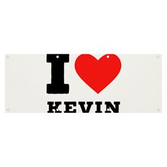 I Love Kevin Banner And Sign 8  X 3  by ilovewhateva