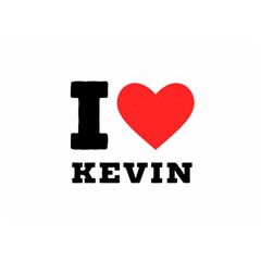 I Love Kevin Two Sides Premium Plush Fleece Blanket (extra Small)