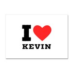 I love kevin Crystal Sticker (A4) Front