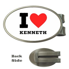 I Love Kenneth Money Clips (oval)  by ilovewhateva