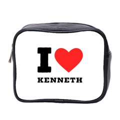 I Love Kenneth Mini Toiletries Bag (two Sides) by ilovewhateva