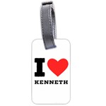 I love kenneth Luggage Tag (two sides) Back