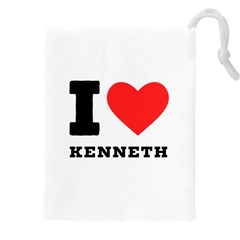 I Love Kenneth Drawstring Pouch (5xl) by ilovewhateva