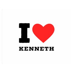 I Love Kenneth Premium Plush Fleece Blanket (medium) by ilovewhateva