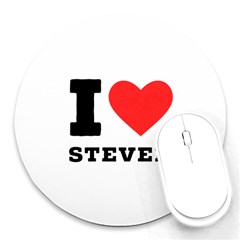 I love steven Round Mousepad