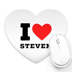 I Love Steven Heart Mousepad by ilovewhateva