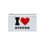 I love steven Cosmetic Bag (Small) Front