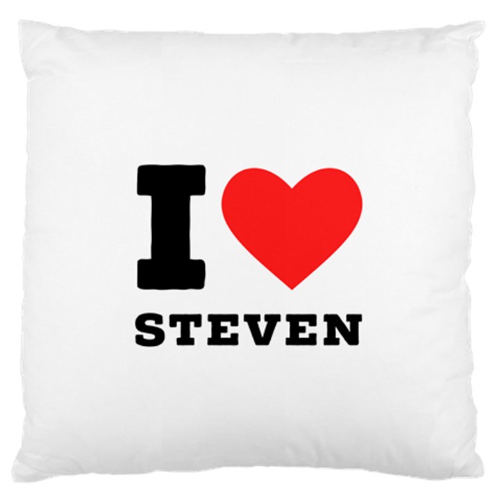 I love steven Standard Premium Plush Fleece Cushion Case (Two Sides)