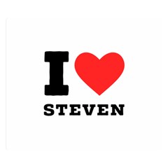 I Love Steven Two Sides Premium Plush Fleece Blanket (small) by ilovewhateva